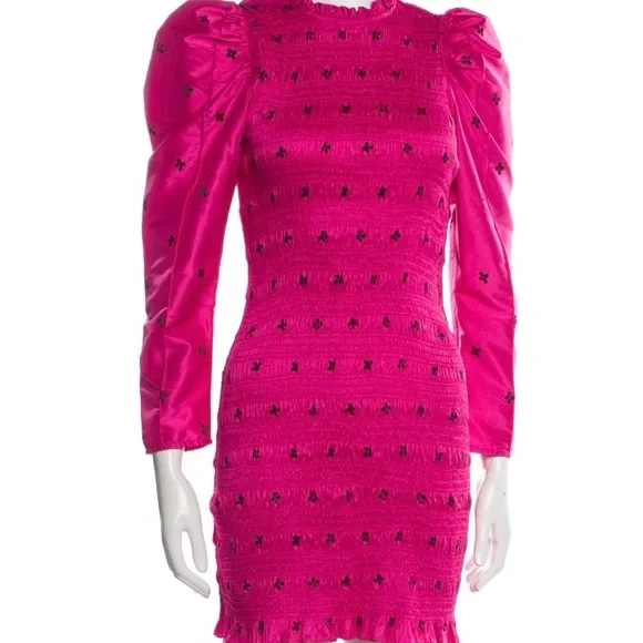open lace back dress Ulla Johnson Freesia Gown